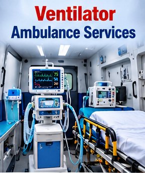 Ventilator ambulance setup