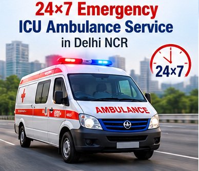 ICU ambulance ready for dispatch